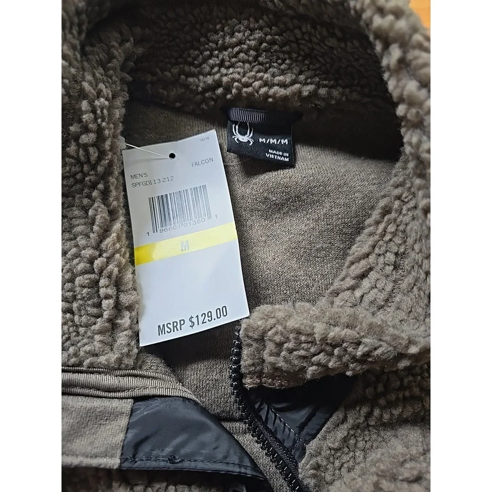 SPYDER MEN'S SHERPA MILITANT JACKET - SIZE: MEN M‎ - FALCON